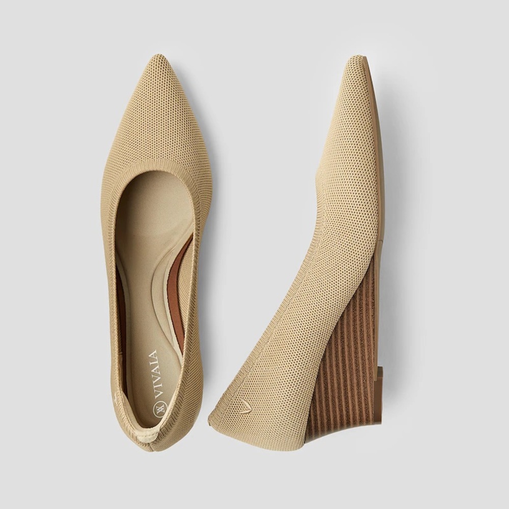 Chic Beige Wedge Shoes